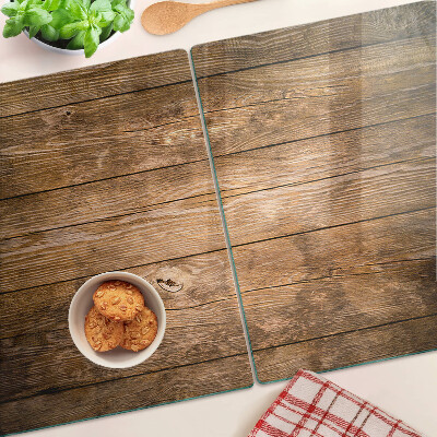 Planche à découper en verre Planche de bois avec une fenêtre