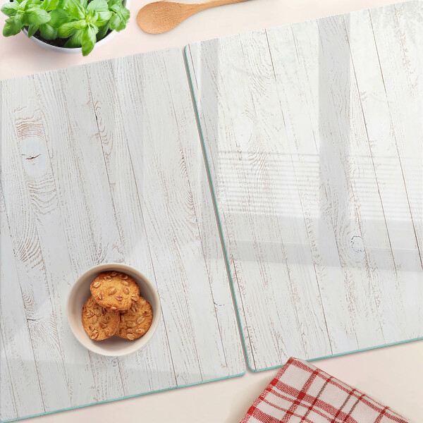 Planche à découper en verre planches de bois blanches