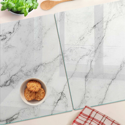 Planche à découper en verre Motif en marbre