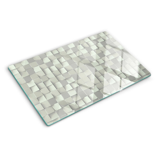 Planche à découper verre Mosaïque dans les tons de gris