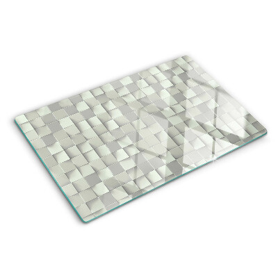 Planche à découper verre Mosaïque dans les tons de gris