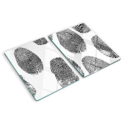 Planche à découper en verre Empreintes digitales