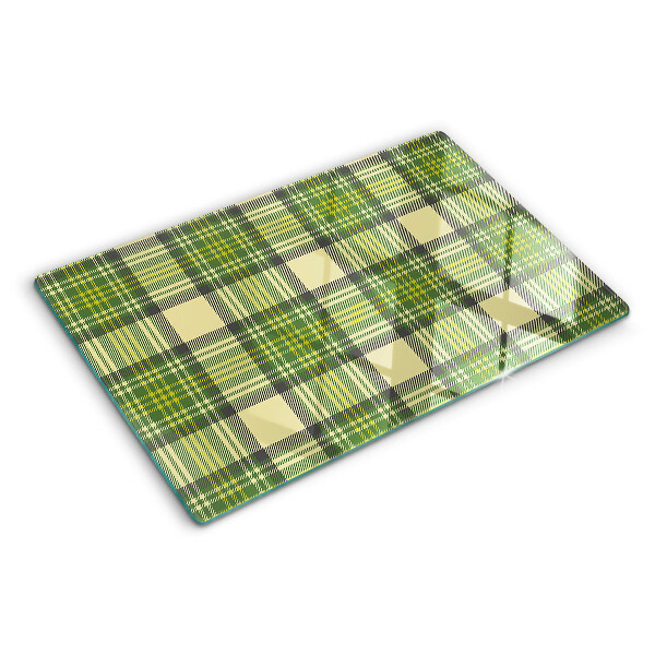 Planche à découper verre Motif à carreaux
