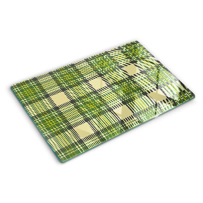 Planche à découper verre Motif à carreaux