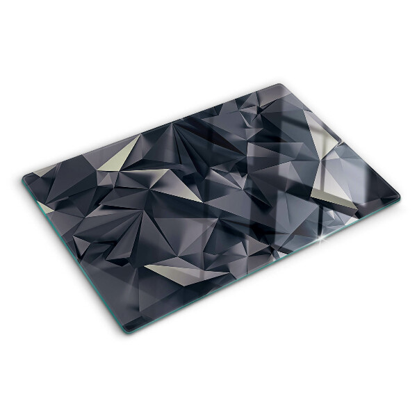 Planche à découper en verre Géométrie en nuances de gris
