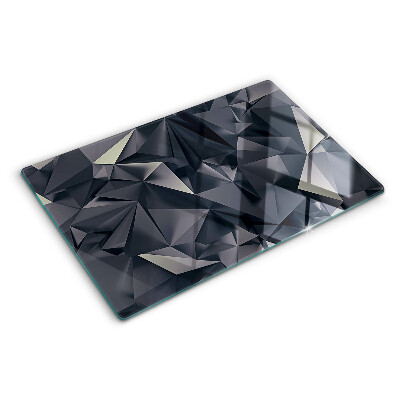 Planche à découper en verre Géométrie en nuances de gris