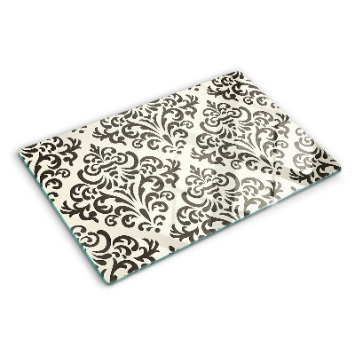 Planche à découper verre Motif végétal de style baroque