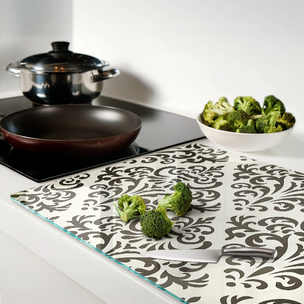 Planche à découper verre Motif végétal de style baroque