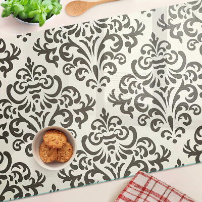 Planche à découper verre Motif végétal de style baroque
