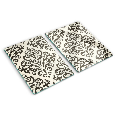 Planche à découper verre Motif végétal de style baroque