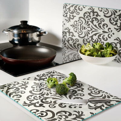 Planche à découper verre Motif végétal de style baroque
