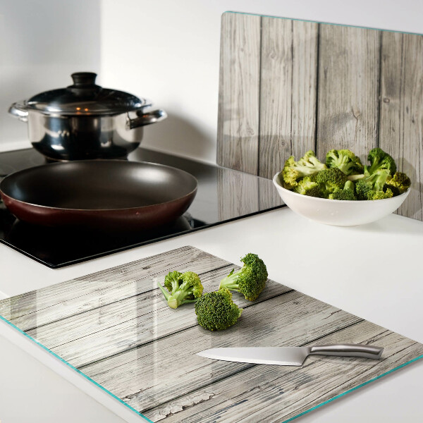 Planche à découper verre Planche en bois de style rustique