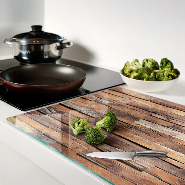 Planche à découper verre Planche en bois de style rustique