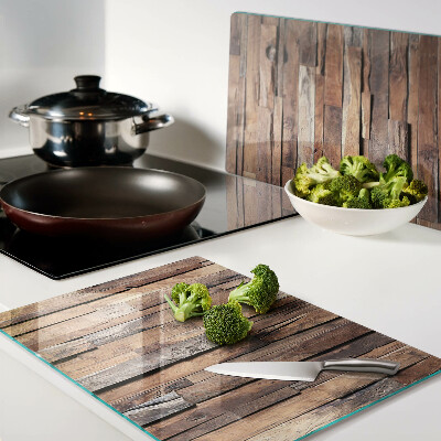 Planche à découper verre Planche en bois de style rustique