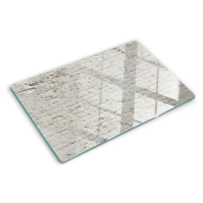 Planche à découper en verre Mur de briques de style loft