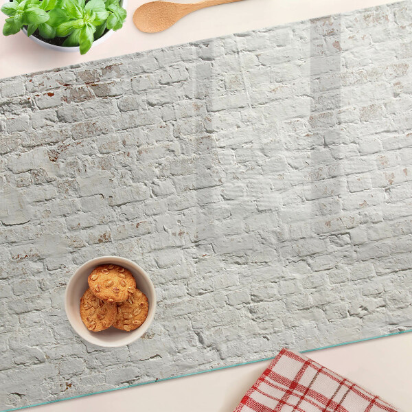 Planche à découper en verre Mur de briques de style loft