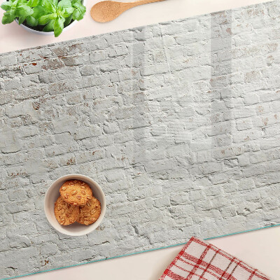 Planche à découper en verre Mur de briques de style loft