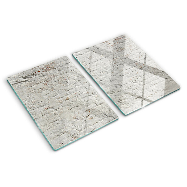 Planche à découper en verre Mur de briques de style loft