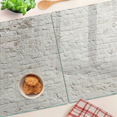 Planche à découper en verre Mur de briques de style loft