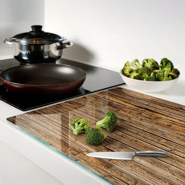 Planche à découper verre Planche de bois avec une fenêtre