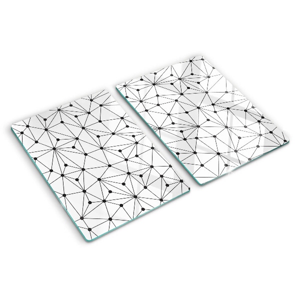 Planche à découper en verre Géométrie du réseau