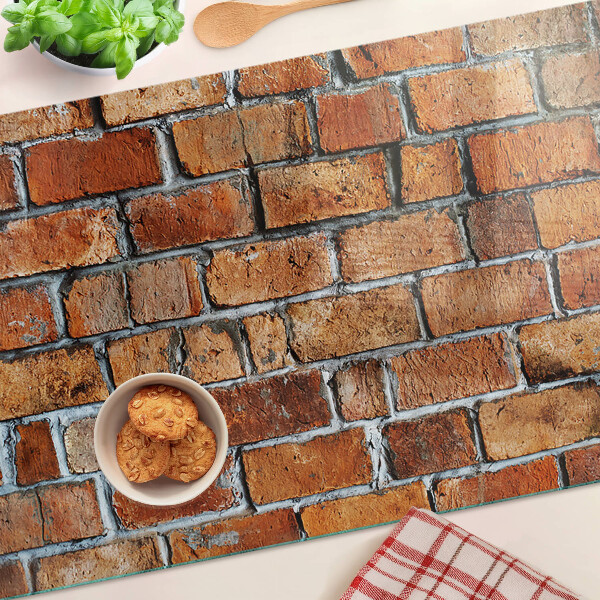 Planche à découper en verre Mur de briques