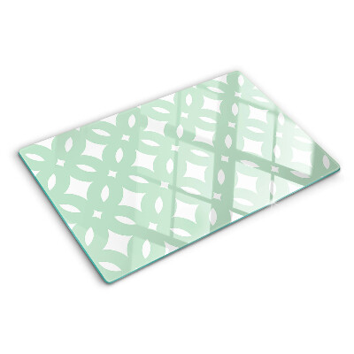 Planche à découper verre Motifs géométriques aux couleurs pastel