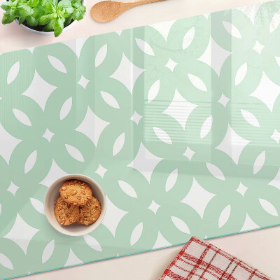 Planche à découper verre Motifs géométriques aux couleurs pastel