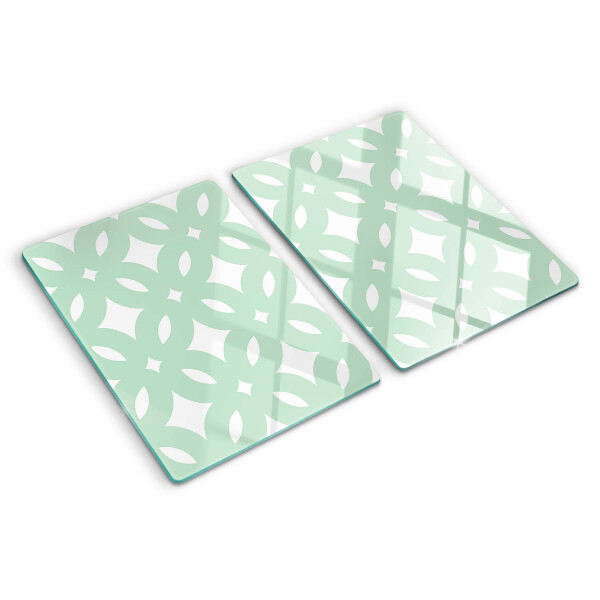 Planche à découper verre Motifs géométriques aux couleurs pastel