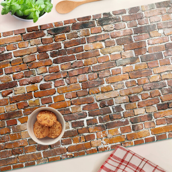 Planche à découper verre Mur de briques