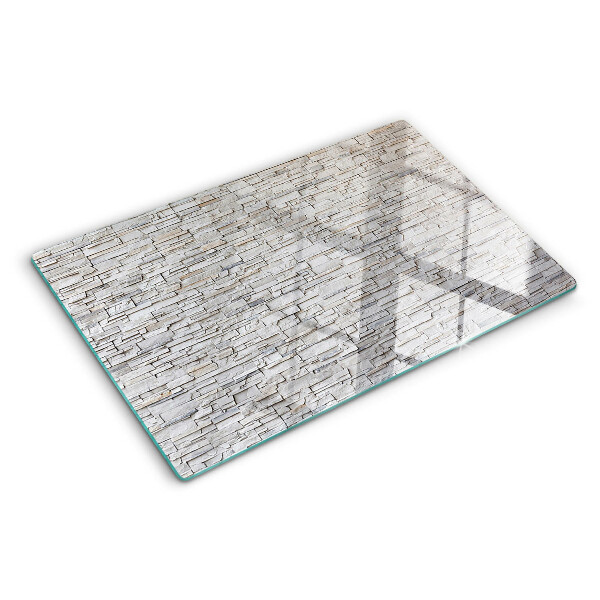 Planche à découper verre Mur de briques en pierre