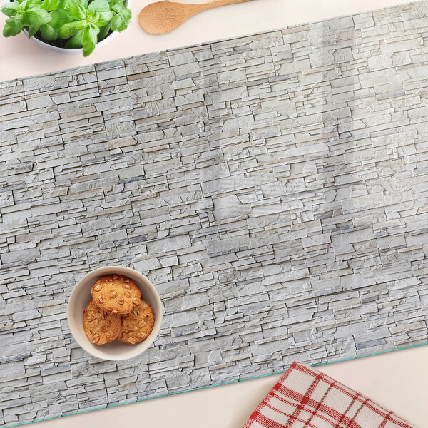 Planche à découper verre Mur de briques en pierre