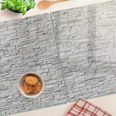 Planche à découper verre Mur de briques en pierre