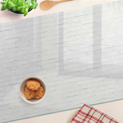 Planche à découper en verre Planchers blancs