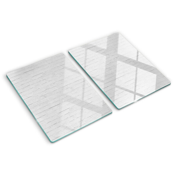 Planche à découper en verre Planchers blancs