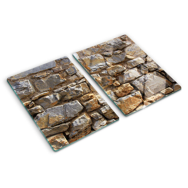 Planche à découper en verre Mur de pierre