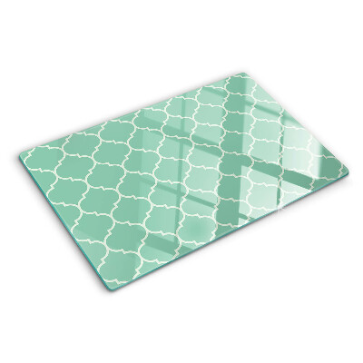 Planche à découper verre motif marocain