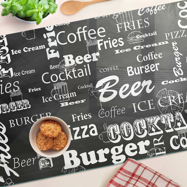 Planche à découper en verre Nourriture et boissons