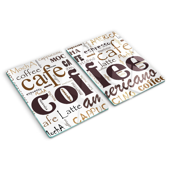 Planche à découper verre Café et boissons à base de café