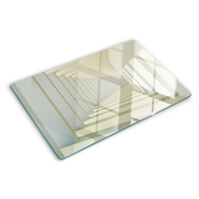 Planche à découper en verre Perspective architecturale avec effet miroir