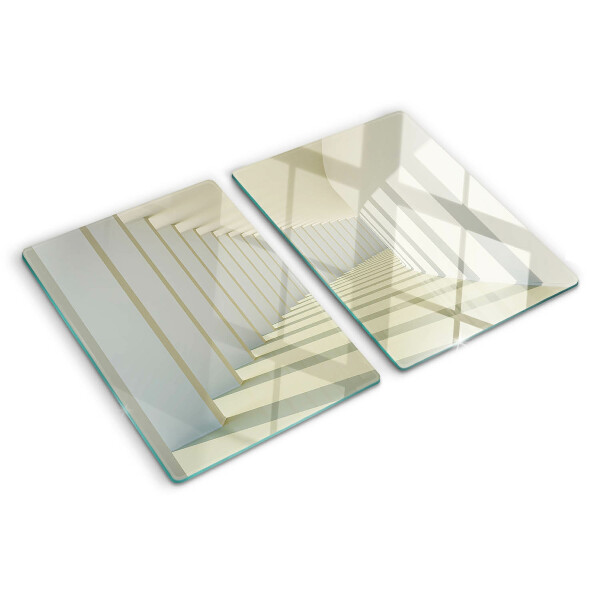 Planche à découper en verre Perspective architecturale avec effet miroir