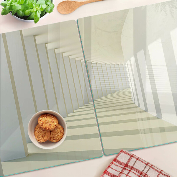 Planche à découper en verre Perspective architecturale avec effet miroir