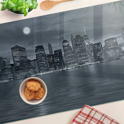 Planche à découper en verre Panorama de la ville de nuit