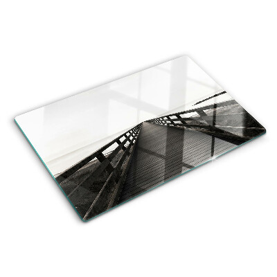 Planche à découper en verre Pont en bois sur l'eau