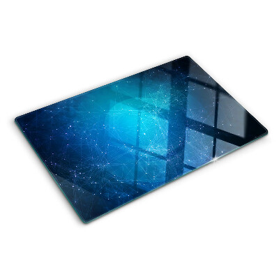 Planche à découper en verre Motif de lignes et de points géométriques