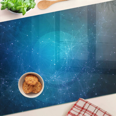 Planche à découper en verre Motif de lignes et de points géométriques