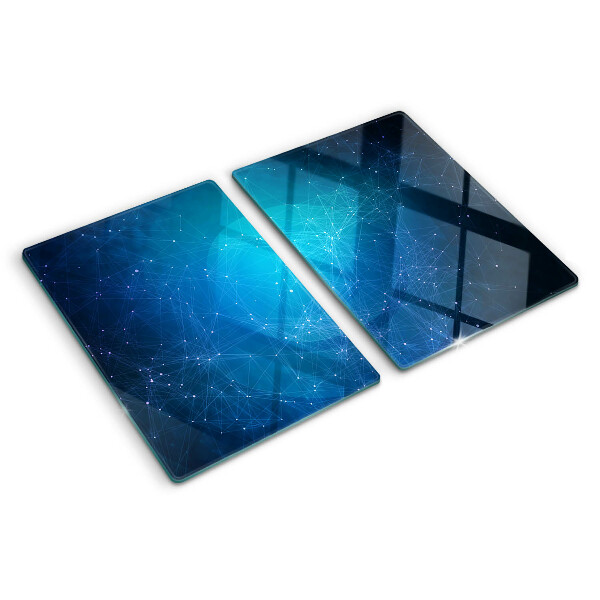 Planche à découper en verre Motif de lignes et de points géométriques