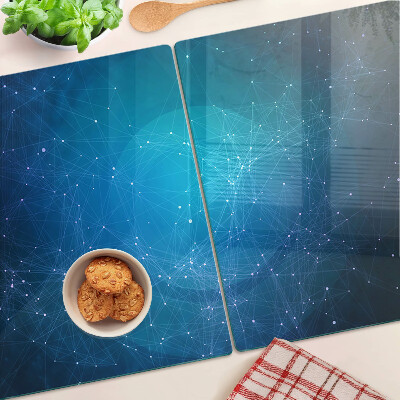 Planche à découper en verre Motif de lignes et de points géométriques