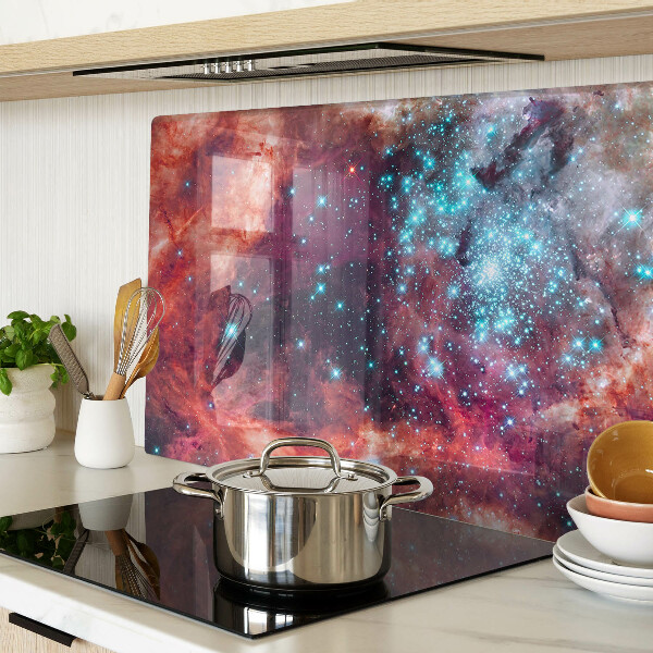 Planche à découper verre Paysage cosmique avec des étoiles