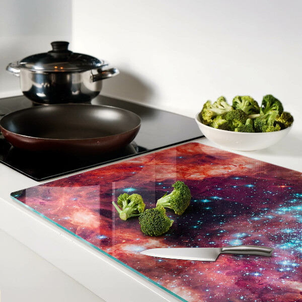 Planche à découper verre Paysage cosmique avec des étoiles